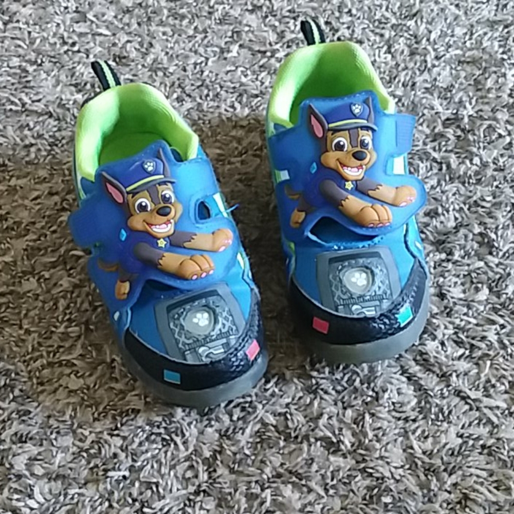 Light up paw patrol shoes